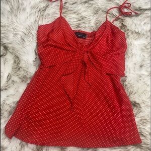 Dress Forum Red Polka Dot Top